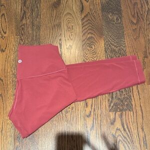lululemon athletica maroon leggings